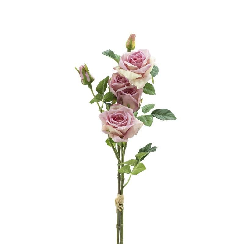 Fascio di Rose e Boccioli H.75 cm