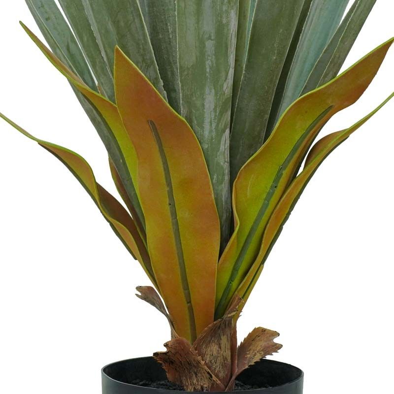 Pianta Agave Sisalana Artificiale con Vaso Nero H.76,5 cm