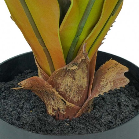 Pianta Agave Sisalana Artificiale con Vaso Nero H.76,5 cm