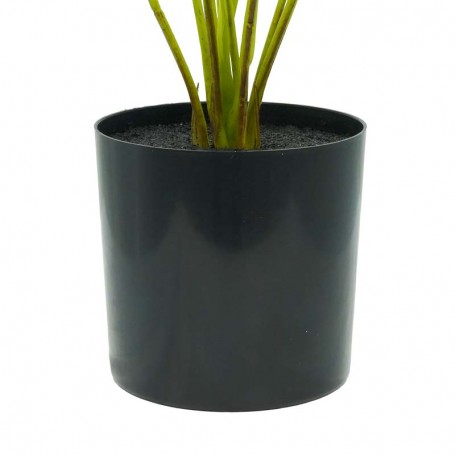 Pianta Calathea Artificiale con Vaso Grigio