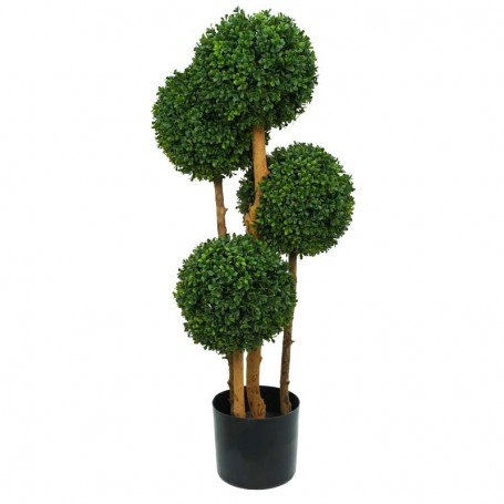 Pianta Bosso Artificiale con Tronchi in Legno