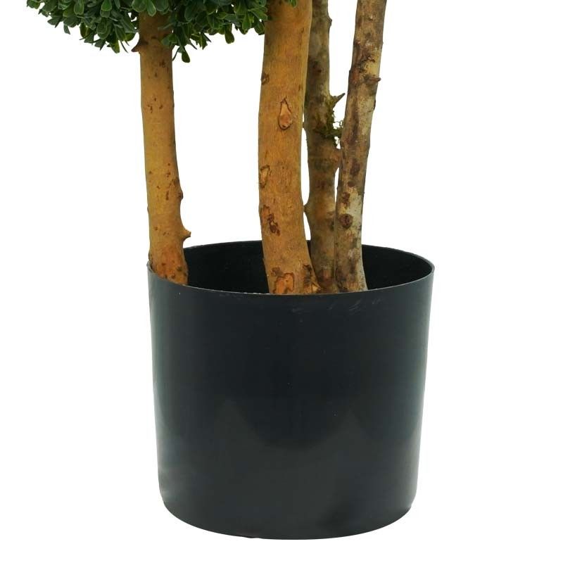 Pianta Bosso Artificiale con Tronchi in Legno