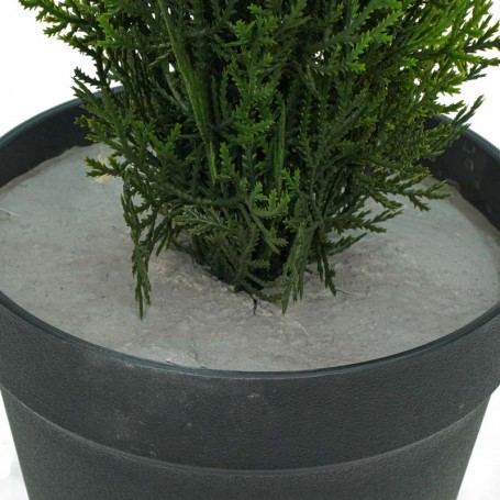 Pianta Cipresso Artificiale con Vaso Nero