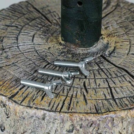 Base Tronco per Albero di Natale in Cemento Effetto Legno Base Tronco per Albero di Natale in Cemento Effetto Legno