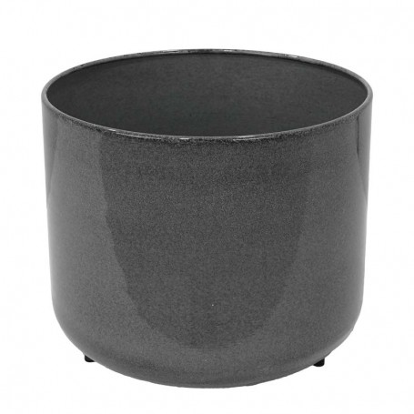 Vasi in Metallo Grigio Effetto Pietra Lucidi Vasi in Metallo Grigio Effetto Pietra Lucidi