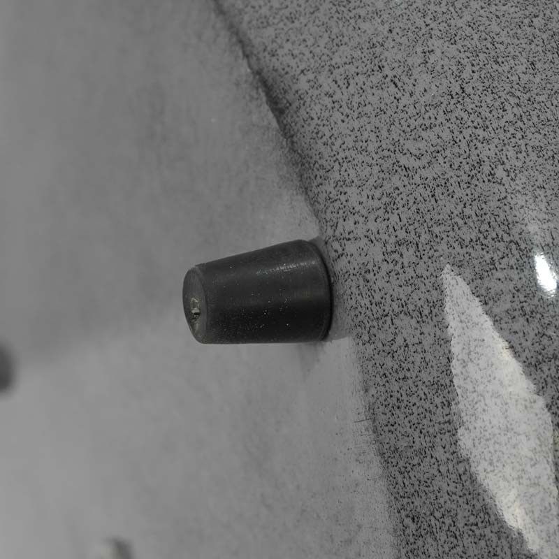 Vasi in Metallo Grigio Effetto Pietra Lucidi