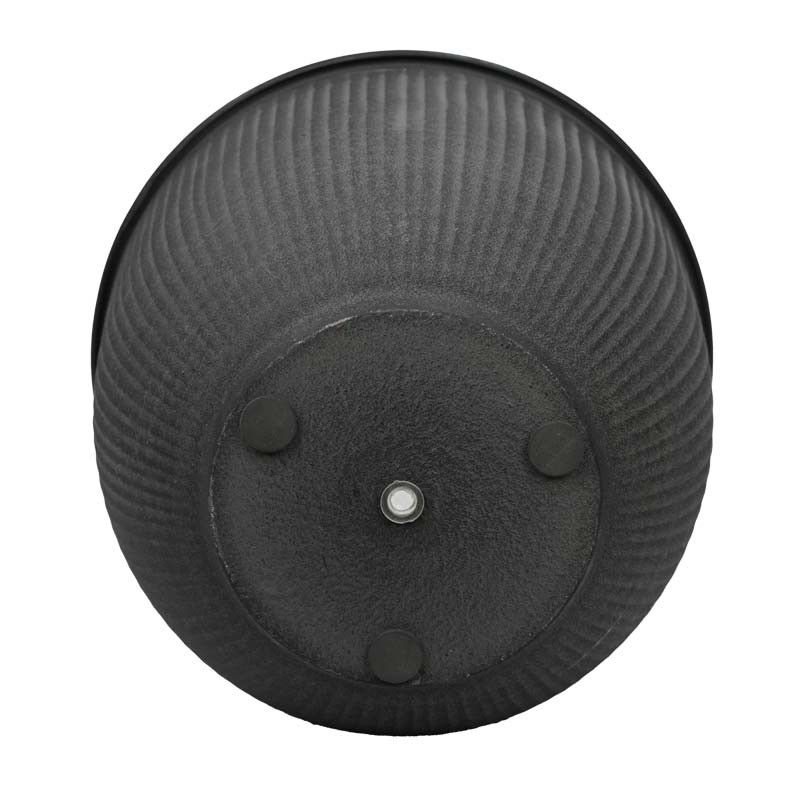 Vasi in Metallo Grigio Scuro Effetto Pietra