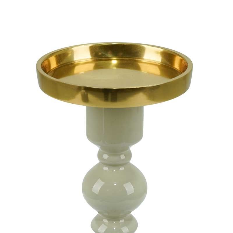 Candelabro in Alluminio Smaltato H.28 cm