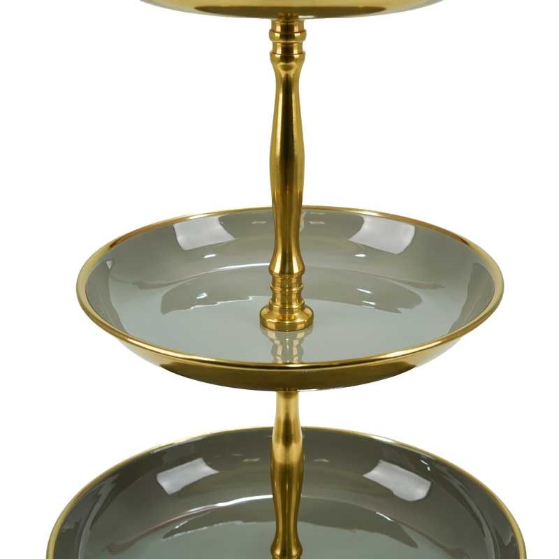 Alzatina in Alluminio con 3 Ripiani H.50 cm