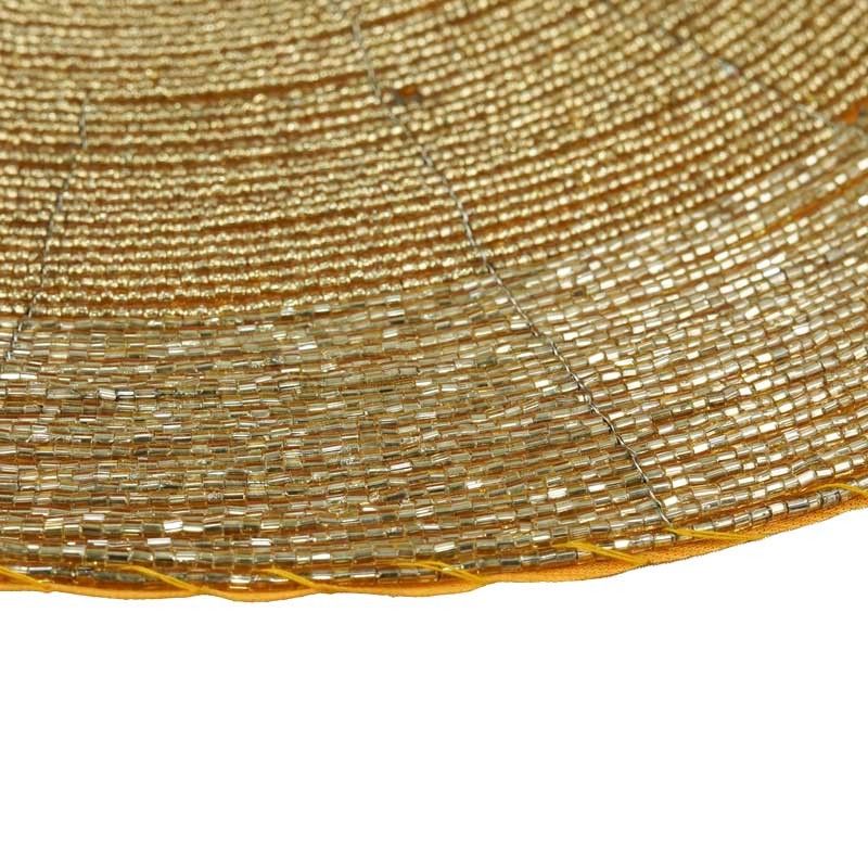 Sottopiatto Natalizio con Perline D.35 cm