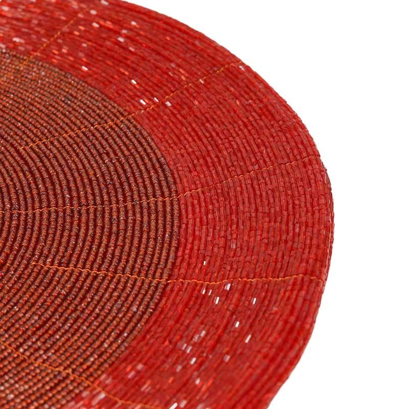 Sottopiatto Natalizio con Perline D.35 cm