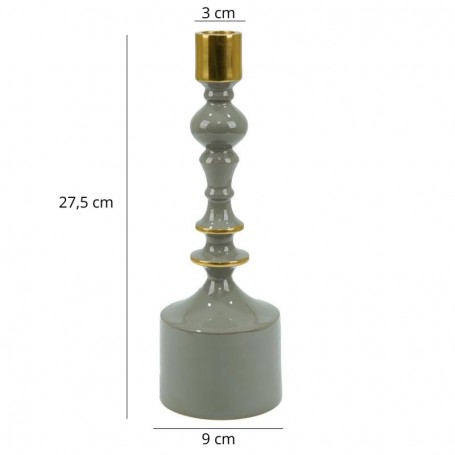 Candelabro in Alluminio Smaltato H.27,5 cm Candelabro in Alluminio Smaltato H.27,5 cm
