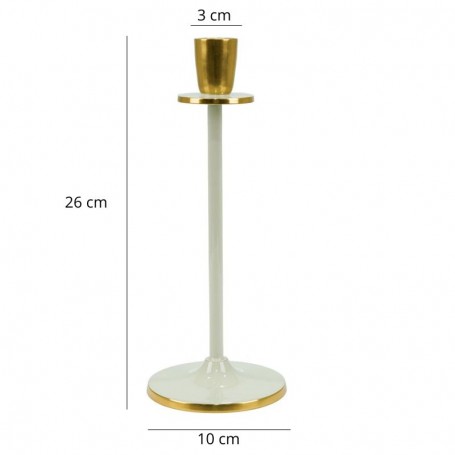 Candelabro Slim in Alluminio Smaltato H.26 cm Candelabro Slim in Alluminio Smaltato H.26 cm