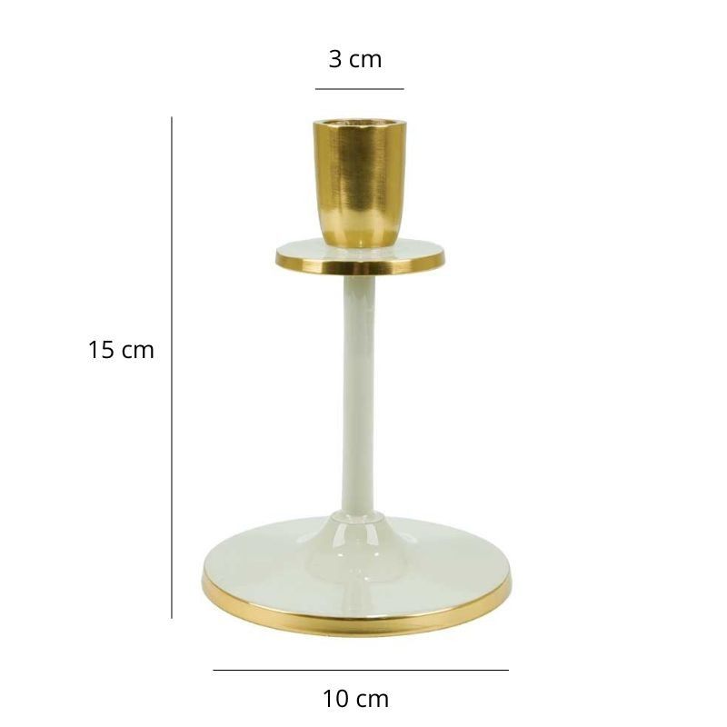 Candelabro Slim in Alluminio Smaltato H.15 cm