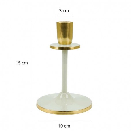 Candelabro Slim in Alluminio Smaltato H.15 cm Candelabro Slim in Alluminio Smaltato H.15 cm