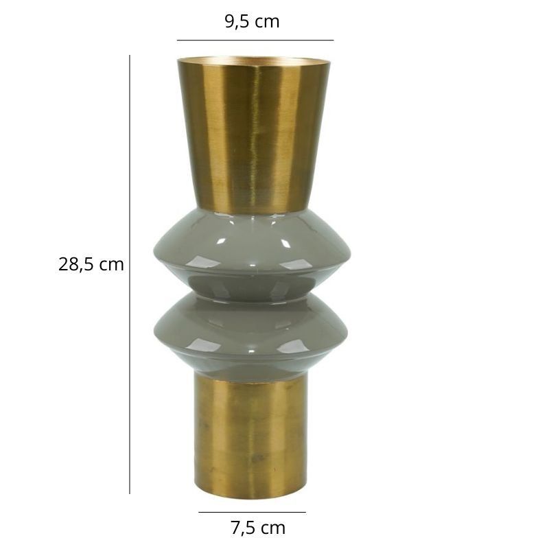 Vaso in Alluminio H.28,5 cm