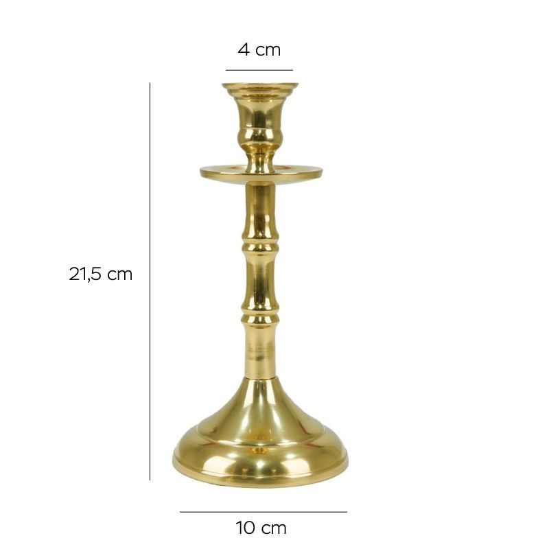 Candelabro in Alluminio Oro