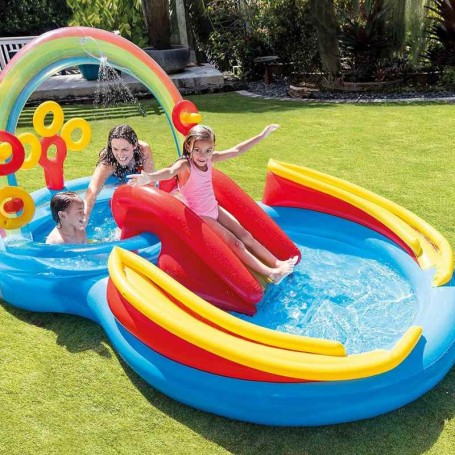 Play Center Arcobaleno 193x135x297 cm - Intex 57453 Play Center Arcobaleno 193x135x297 cm - Intex 57453