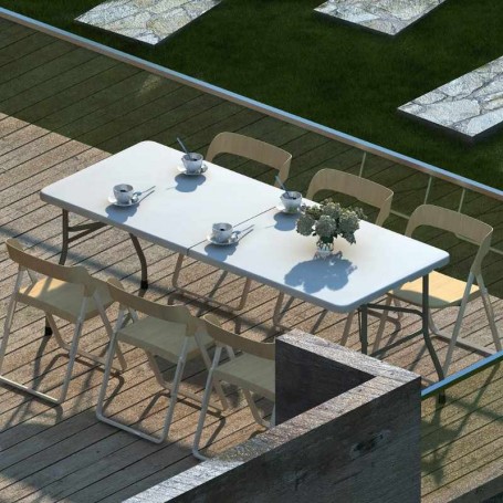 Tavolo Pieghevole da Catering 183x75,5xH.74 cm