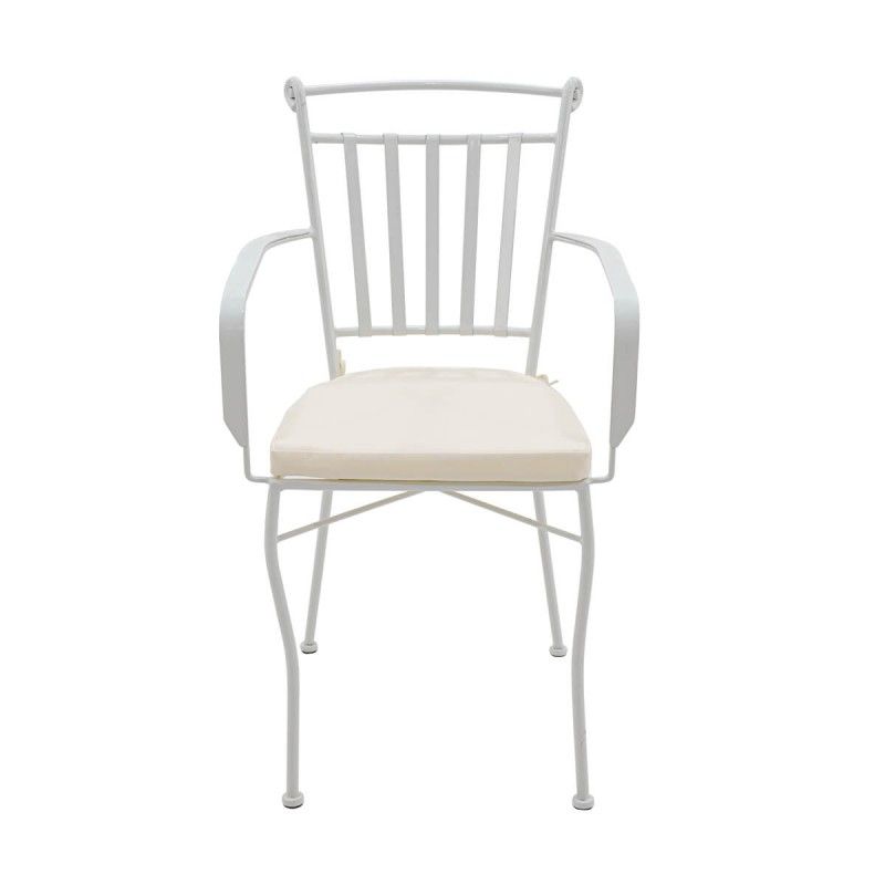 Set Tavolo e Sedie da Giardino Bianco, 6 persone - Amalfi