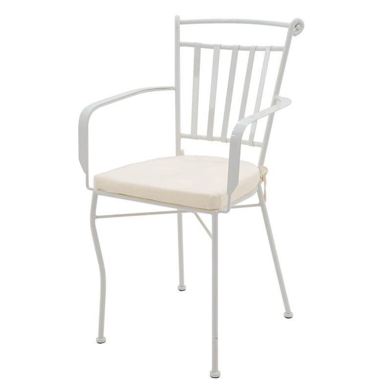 Set Tavolo e Sedie da Giardino Bianco, 6 persone - Amalfi