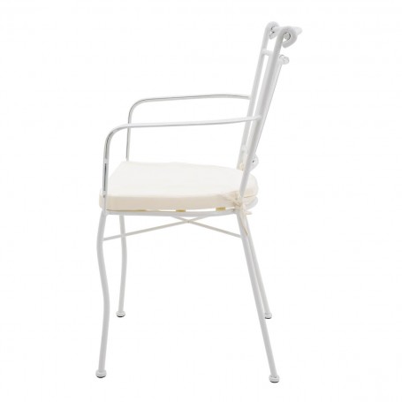 Set Tavolo e Sedie da Giardino Bianco, 6 persone - Amalfi