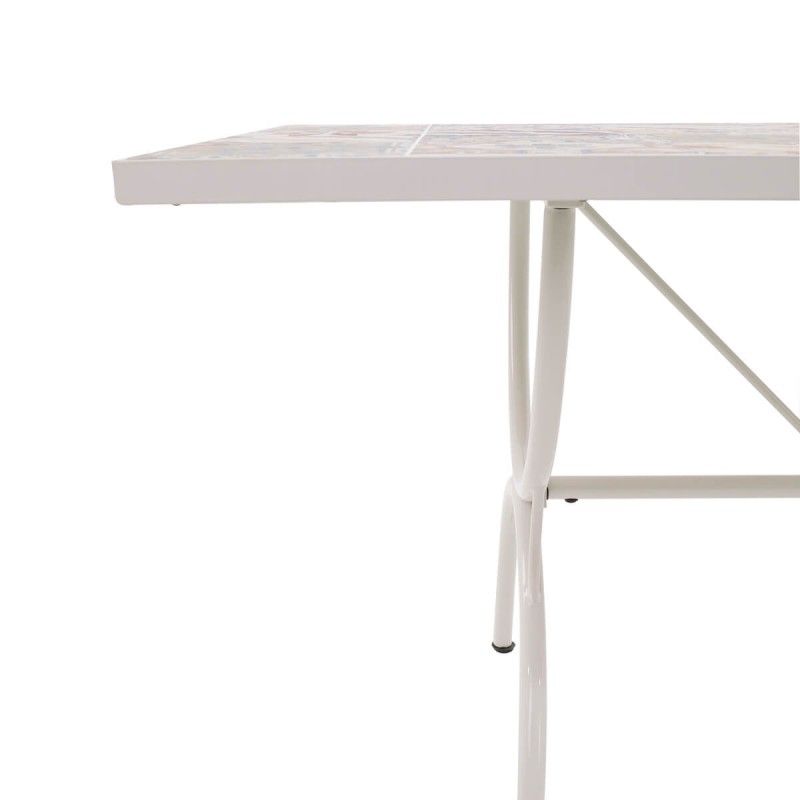 Set Tavolo e Sedie da Giardino Bianco, 6 persone - Amalfi