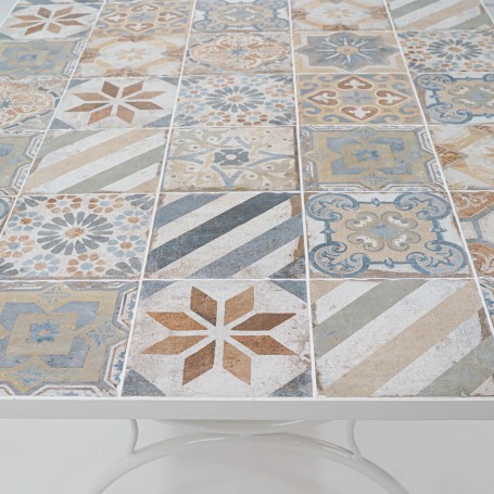 Set Tavolo e Sedie da Giardino Bianco, 6 persone - Amalfi