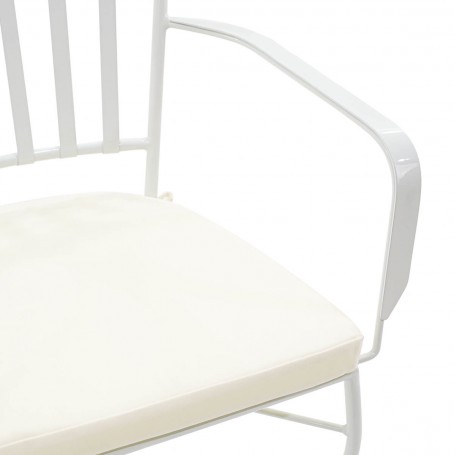 Set Tavolo e Sedie da Giardino Bianco, 6 persone - Amalfi