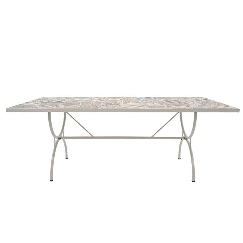 Set Tavolo e Sedie da Giardino Bianco, 6 persone - Amalfi