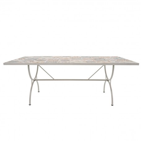 Set Tavolo e Sedie da Giardino Bianco, 6 persone - Amalfi