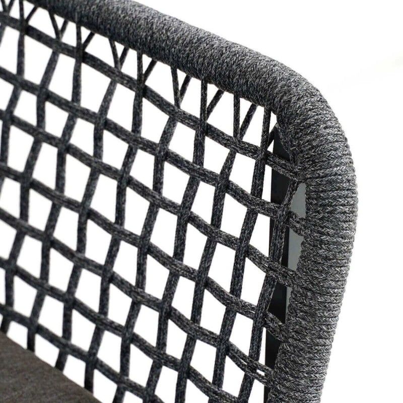 Set Divano Angolare da Giardino in Alluminio e Corda, 5/6 Persone - Bristol