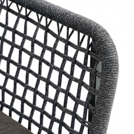 Set Divano Angolare da Giardino in Alluminio e Corda, 5/6 Persone - Bristol Set Divano Angolare da Giardino in Alluminio e Corda, 5/6 Persone - Bristol