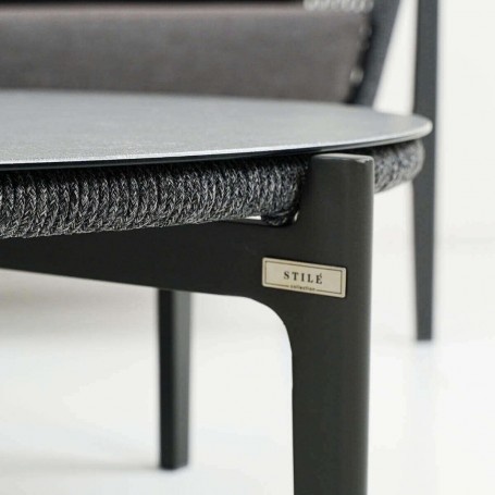 Set Divano Angolare da Giardino in Alluminio e Corda, 5/6 Persone - Bristol Set Divano Angolare da Giardino in Alluminio e Corda, 5/6 Persone - Bristol