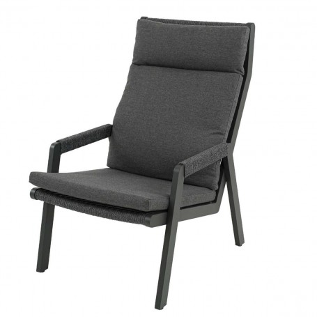 Salottino da Giardino in Alluminio Antracite - Leeds Salottino da Giardino in Alluminio Antracite - Leeds