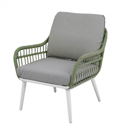 Set Divano da Giardino in Alluminio e Corda, 4/5 Persone - Norwich Set Divano da Giardino in Alluminio e Corda, 4/5 Persone - Norwich