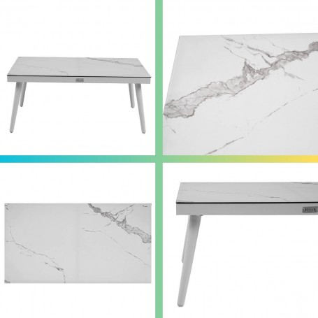 Set Divano da Giardino in Alluminio e Corda, 4/5 Persone - Norwich Set Divano da Giardino in Alluminio e Corda, 4/5 Persone - Norwich