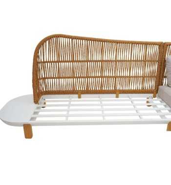 Set Divano Angolare da Giardino in Alluminio e Rattan, 5/6 Persone - Birmingham Set Divano Angolare da Giardino in Alluminio e Rattan, 5/6 Persone - Birmingham