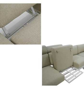 Set Divano Angolare Estendibile da Giardino in Alluminio, 6/7 Persone - Cambridge Set Divano Angolare Estendibile da Giardino in Alluminio, 6/7 Persone - Cambridge