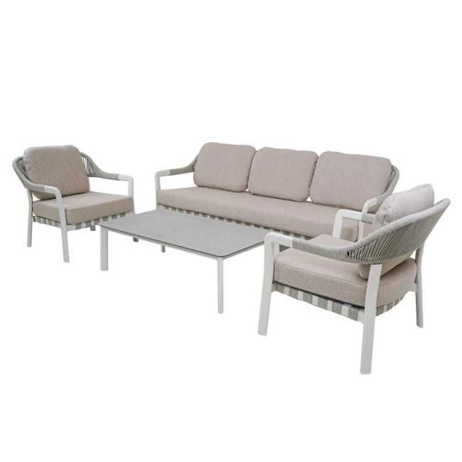 Set Divano per Esterno in Alluminio, 5/6 Persone - Cardiff