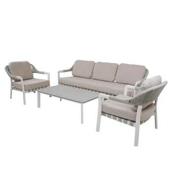 Set Divano per Esterno in Alluminio, 5/6 Persone - Cardiff Set Divano per Esterno in Alluminio, 5/6 Persone - Cardiff