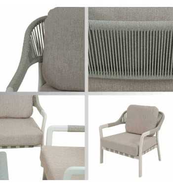 Set Divano per Esterno in Alluminio, 5/6 Persone - Cardiff Set Divano per Esterno in Alluminio, 5/6 Persone - Cardiff