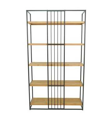 Scaffale/Libreria in Legno e Metallo, Stile Industrial - Rack Scaffale/Libreria in Legno e Metallo, Stile Industrial - Rack
