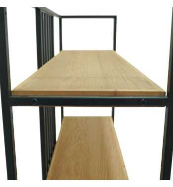 Scaffale/Libreria in Legno e Metallo, Stile Industrial - Rack Scaffale/Libreria in Legno e Metallo, Stile Industrial - Rack