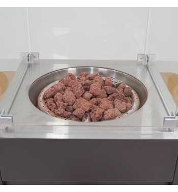 Stufa Caminetto a Gas da Esterno in Alluminio e Teak - Tallinn Stufa Caminetto a Gas da Esterno in Alluminio e Teak - Tallinn