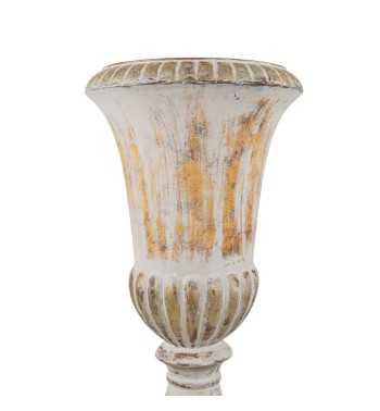 Vaso in Vetroresina da Giardino o Allestimenti Effetto Pietra Anticato H.92 cm