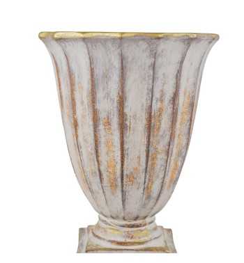 Vaso in Vetroresina da Giardino o Allestimenti Effetto Pietra Anticato H.61 cm