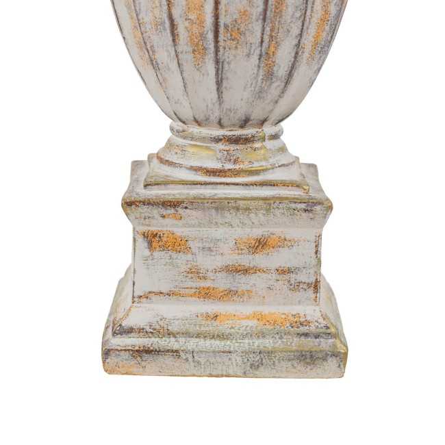 Vaso in Vetroresina da Giardino o Allestimenti Effetto Pietra Anticato H.61 cm