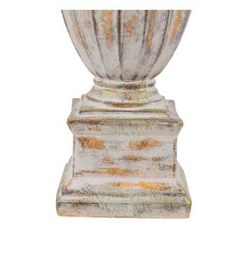 Vaso in Vetroresina da Giardino o Allestimenti Effetto Pietra Anticato H.61 cm