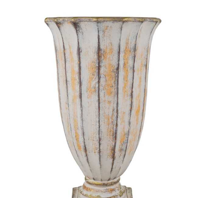 Vaso in Vetroresina da Giardino o Allestimenti Effetto Pietra Anticato H.91 cm